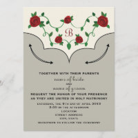 Invitation occidental de mariage de chemise
