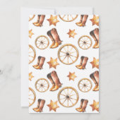 Invitation Occidentale Cowboy Rodeo (Dos)