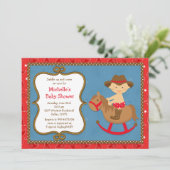 Invitation occidentale de baby shower (Debout devant)