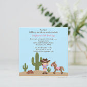 Invitation occidentale de fête d'anniversaire de (Debout devant)