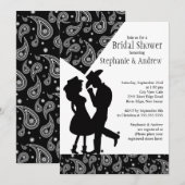 Invitation occidentale de Fête de la mariée de (Devant / Derrière)