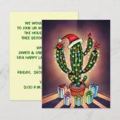 INVITATION OCCIDENTALE DE PARTIE D'ARBRE DE NOËL (Devant / Derrière)