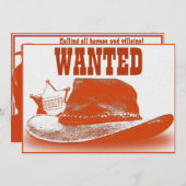 Invitation occidentale de partie de thème (Devant / Derrière)