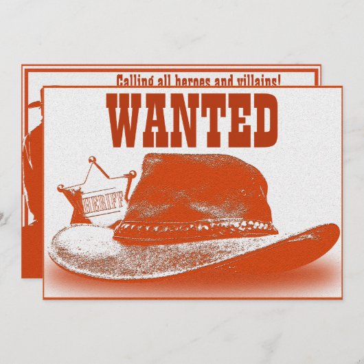 Invitation occidentale de partie de thème (Devant / Derrière)