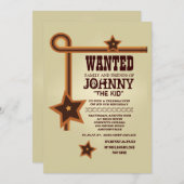 Invitation occidentale de trois étoiles (Devant / Derrière)