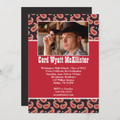 Invitation occidentale d'obtention du diplôme (Devant / Derrière)