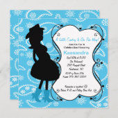 Invitation Occidentale, maman enceinte à l'invitation du Baby (Devant / Derrière)