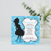 Invitation Occidentale, maman enceinte à l'invitation du Baby (Debout devant)