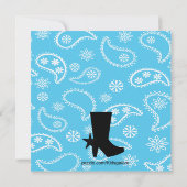 Invitation Occidentale, maman enceinte à l'invitation du Baby (Dos)