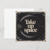 Invitation Occuper l'espace (Devant / Derrière)
