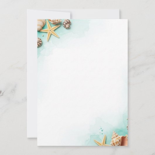 Invitation Océan (Dos)