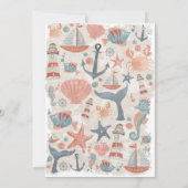 Invitation Ocean Adventure | Baby shower de plage nautique (Dos)