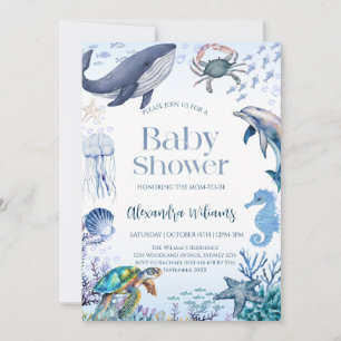 Invitation Ocean Baby shower Party