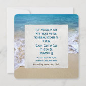 Invitation Ocean Beach 2025 Fête du Nouvel An (Dos)