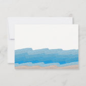 Invitation Ocean Beach Anniversaire RSVP (Dos)