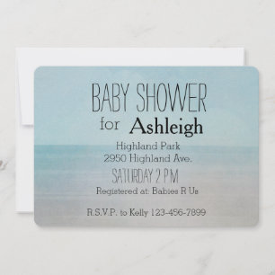 Invitation Ocean Beach baby shower