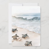 Invitation Ocean Beach Coast Sea Turtles Wedding (Dos)