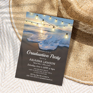 Invitation Ocean Beach Coastal 2025 Graduation Party