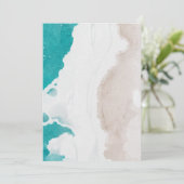 Invitation Ocean Beach Funeral Photo Célébration de la vie (Debout devant)