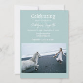 Invitation Ocean Beach Funeral Photo Célébration de la vie (Dos)