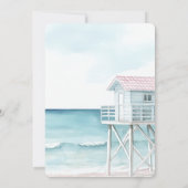 Invitation Ocean Beach Mariage côtier (Dos)