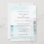 Invitation Ocean Beach Mariage côtier (Devant)