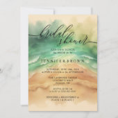 Invitation Ocean Beach Signature Été Aquarelle (Devant)