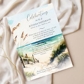 Invitation Ocean Beach Trail Célébration de la vie Photo