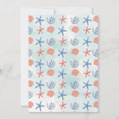 Invitation Océan Bleu À Bientôt Été Baby Shower (Dos)