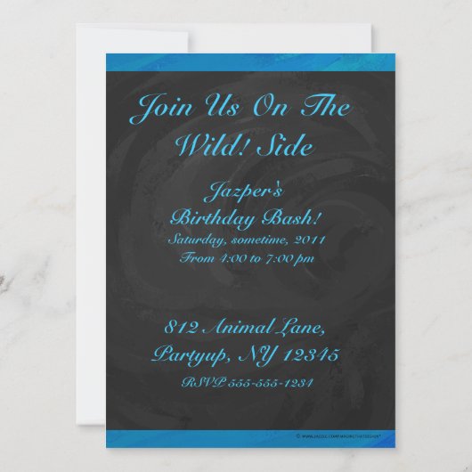 Invitation Ocean Blue Party (Dos)