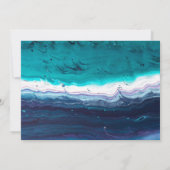 Invitation Ocean Blues Abstact (Dos)