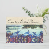 Invitation Océan Dolphin Sea Turtle Fête des mariées de poiss (Debout devant)