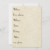 Invitation Océan Dolphin Sea Turtle Fête des mariées de poiss (Dos)