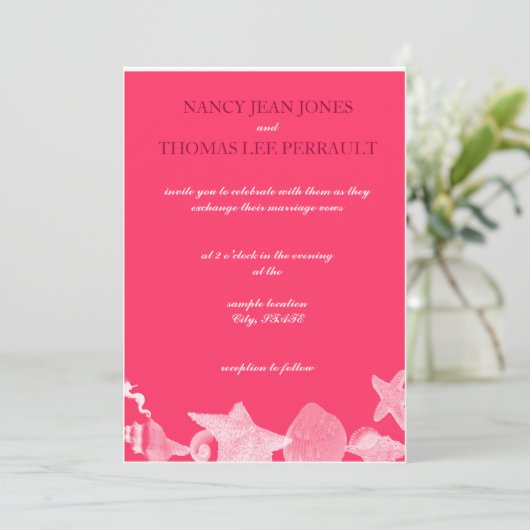 Invitation Ocean Floor (Debout devant)