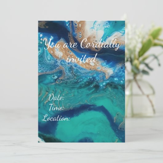 Invitation Ocean Geode (Debout devant)