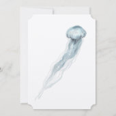 Invitation Ocean Jellyfish Numéro d'âge Anniversaire Invitati (Dos)