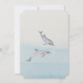 Invitation Ocean Jellyfish Numéro d'âge Cinquième 5e annivers (Dos)