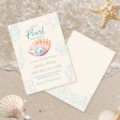 Invitation Ocean Little Pearl sur le chemin Baby shower