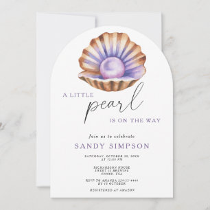 Invitation Ocean Little Pearl Under the Sea Baby shower
