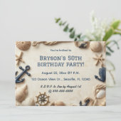 Invitation Océan marin modifiable (Debout devant)