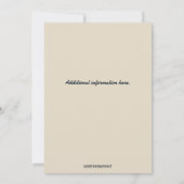 Invitation Océan marin modifiable (Dos)