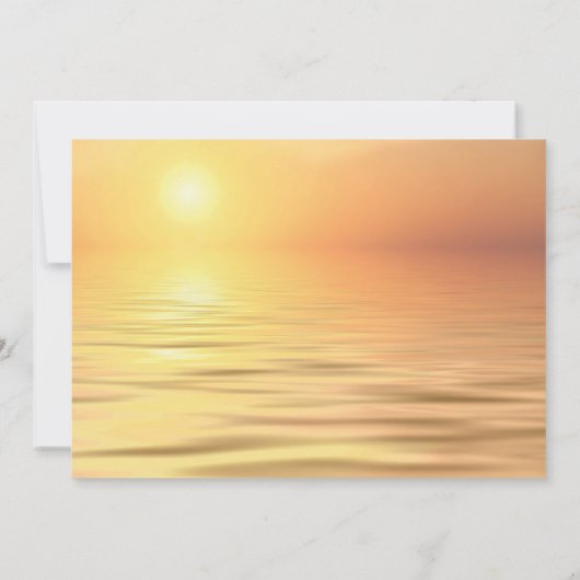 Invitation Ocean Memorial Service | Photo en mémoire d'amour (Dos)