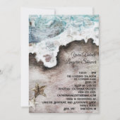 Invitation Océan rustique | Beach Destination Lingerie Douche (Devant)