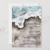 Invitation Océan rustique | Fête des mariées de destination d (Devant)