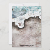 Invitation Océan rustique | Mariage de monogramme de destinat (Dos)