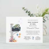 Invitation Ocean Sea Animals Mailbox Douche par courrier (Debout devant)