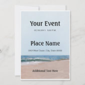 Invitation Ocean Shore Beach (Devant)