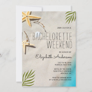 Invitation Ocean Shore Beach Bachelorette Week-end