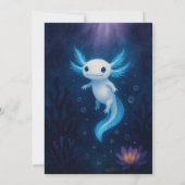 Invitation Ocean Spirit Axolotl Birthday  (Dos)
