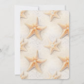Invitation Ocean Starfish Beach Anniversaire (Dos)